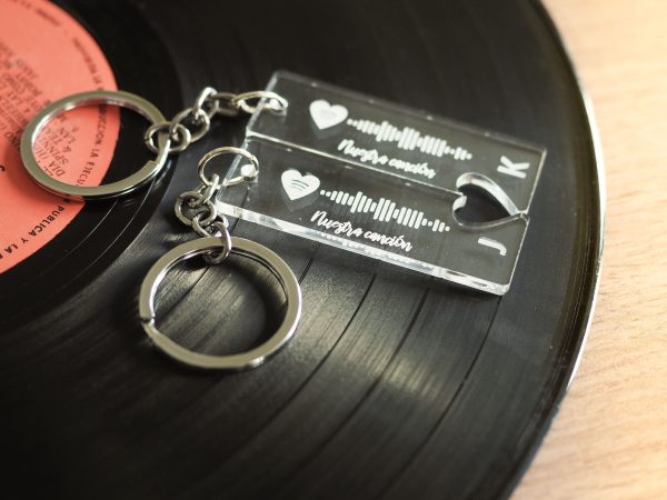 Llaveros, Cassettes y Reproductor con Código Spotify