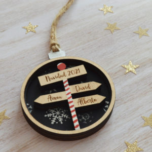Bola de navidad familiar para personalizar