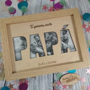 Marco para fotos Te queremos Papá