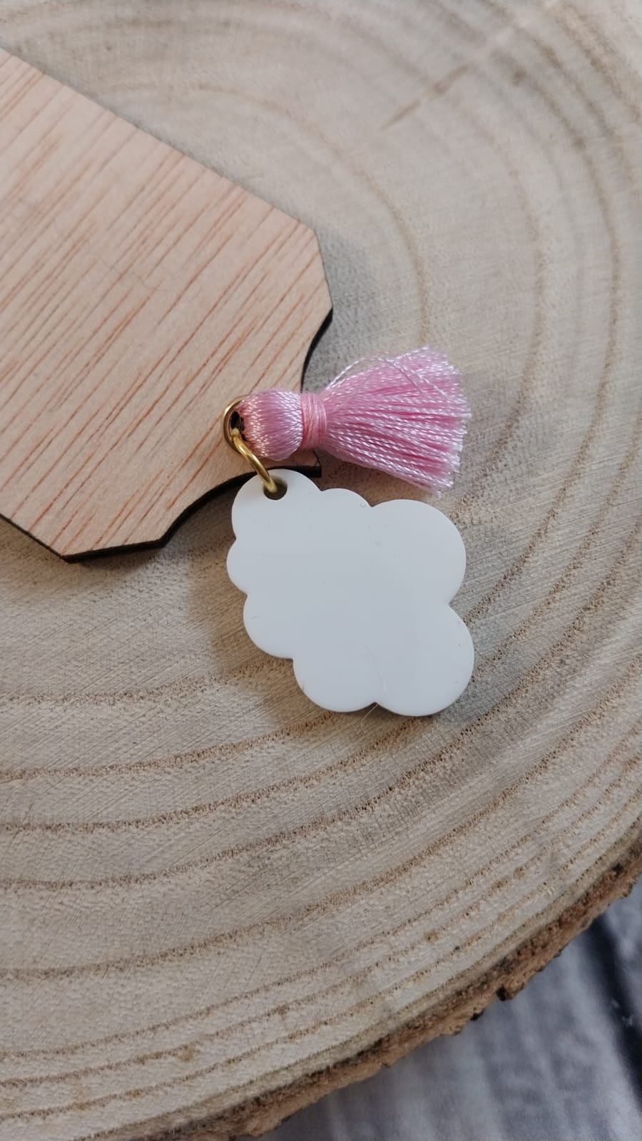 Marcapáginas de Madera con Frases y Piezas de Metacrilato
