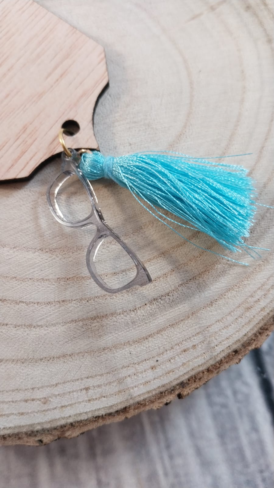 Marcapáginas de Madera con Frases y Piezas de Metacrilato