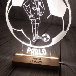 Lámparas de Metacrilato con Base de Madera Para Personalizar