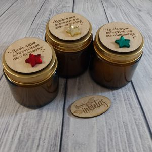 Velas con Mensaje de Navidad