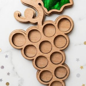 Base de Madera para Uvas de la Suerte