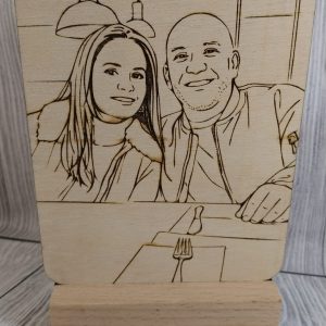 Placas de Madera con Fotos o Ilustraciones Grabadas para San Valentín
