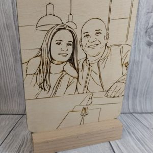 Placas de Madera con Fotos o Ilustraciones Grabadas para San Valentín